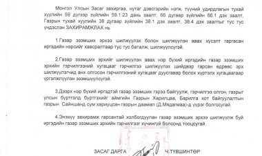 2023.01.25 А/13 ДУГААР ЗАХИРАМЖ