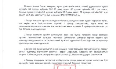 2023.01.04 А/05 ДУГААР ЗАХИРАМЖ