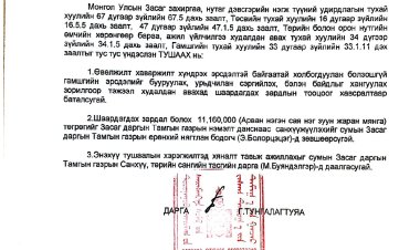 А/09 ДҮГЭЭР ТУШААЛ