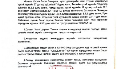 А/11 ДҮГЭЭР ТУШААЛ